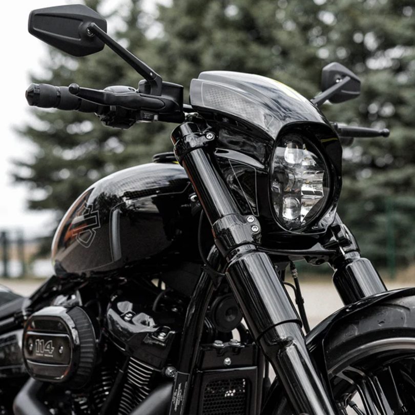"Aggressor" Series Softail M8 Breakout FXBR FXBRS Headlight Fairing 2018-2024 - Image 4